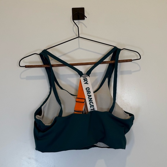 Orangetheory Teal Sports Bra with Orange Accents - Picture 3 of 6